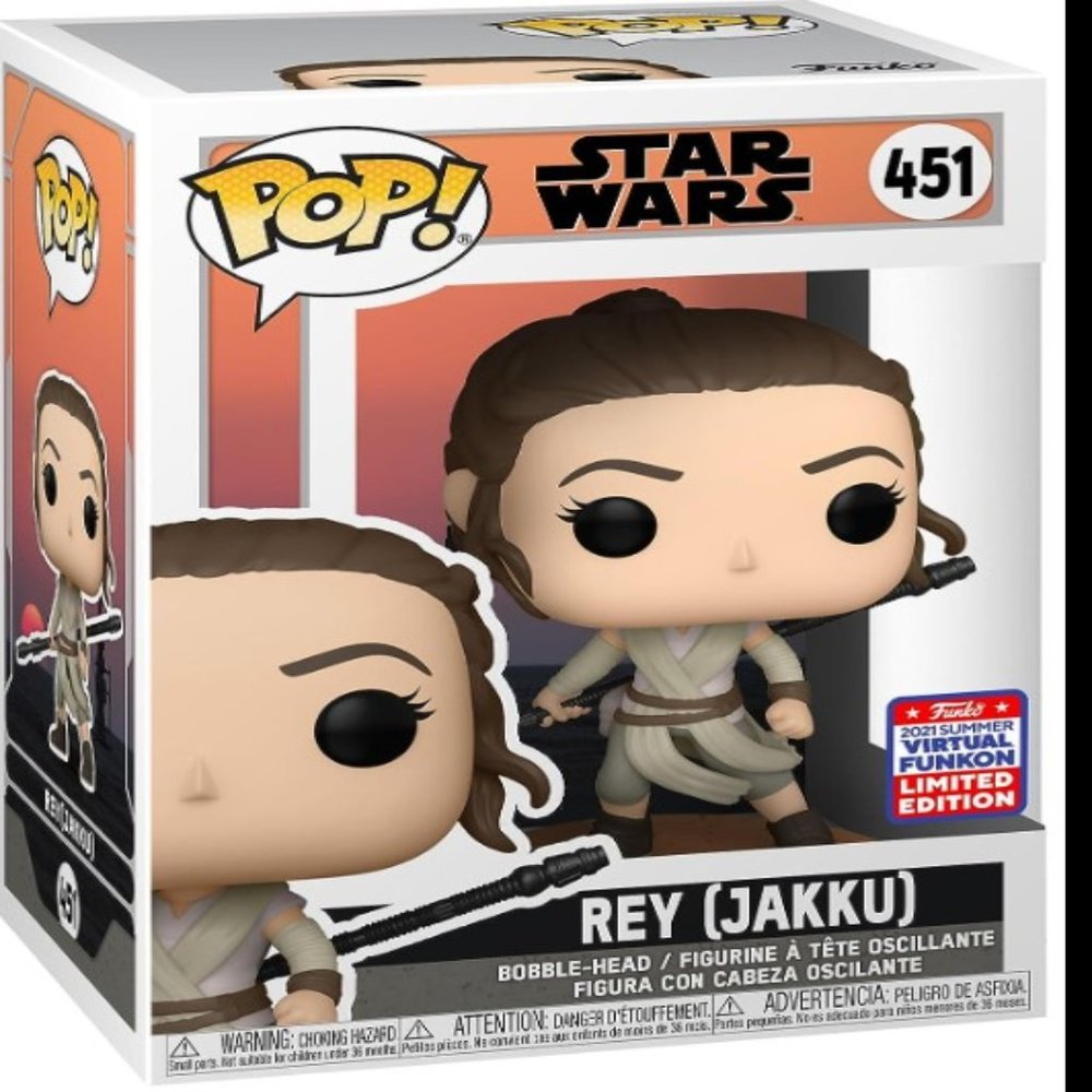 NWT Funko Pop! Star Wars: Across The Galaxy - Rey, Funkon Exclusive
